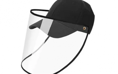 Casquette avec visière transparente
