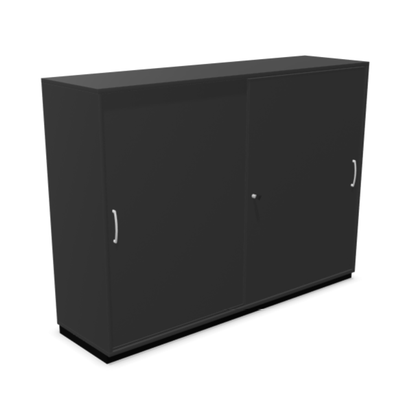 Armoire à portes coulissantes-élément du bas 3 HC avec cloison intermédiaire